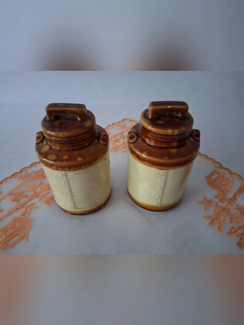 Mid Century Japan - Painted/Glazed Salt & Pepper - 